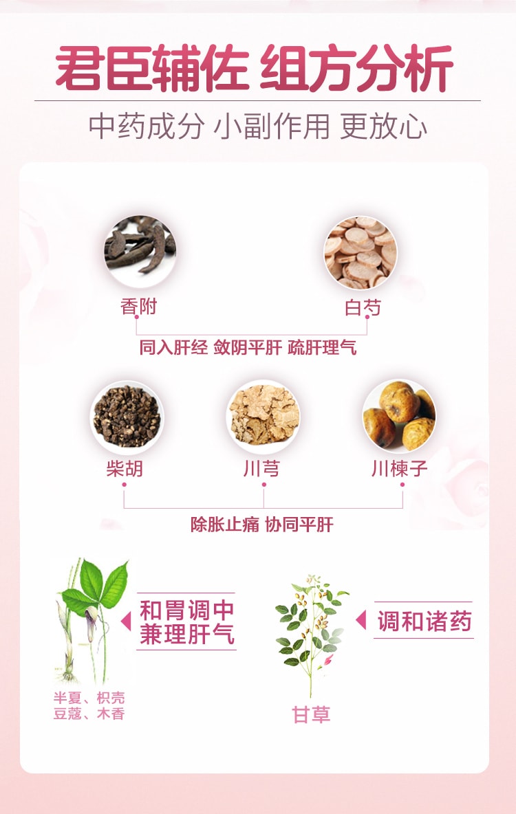 【中国直邮】扬子江药业集团 香芍颗粒4g*3袋/盒 更年期烦躁痛经肝郁调经调理气血