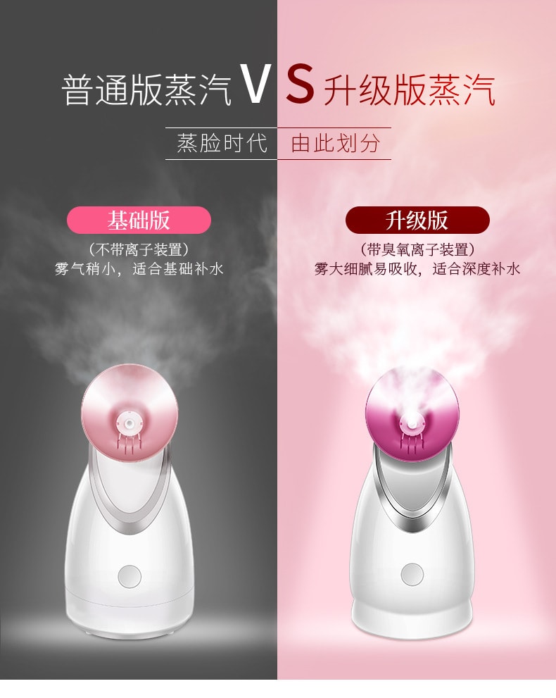 楊冪同款【中國直郵】金稻 蒸臉器熱噴奈米補水儀美容儀 花瓣藍美規