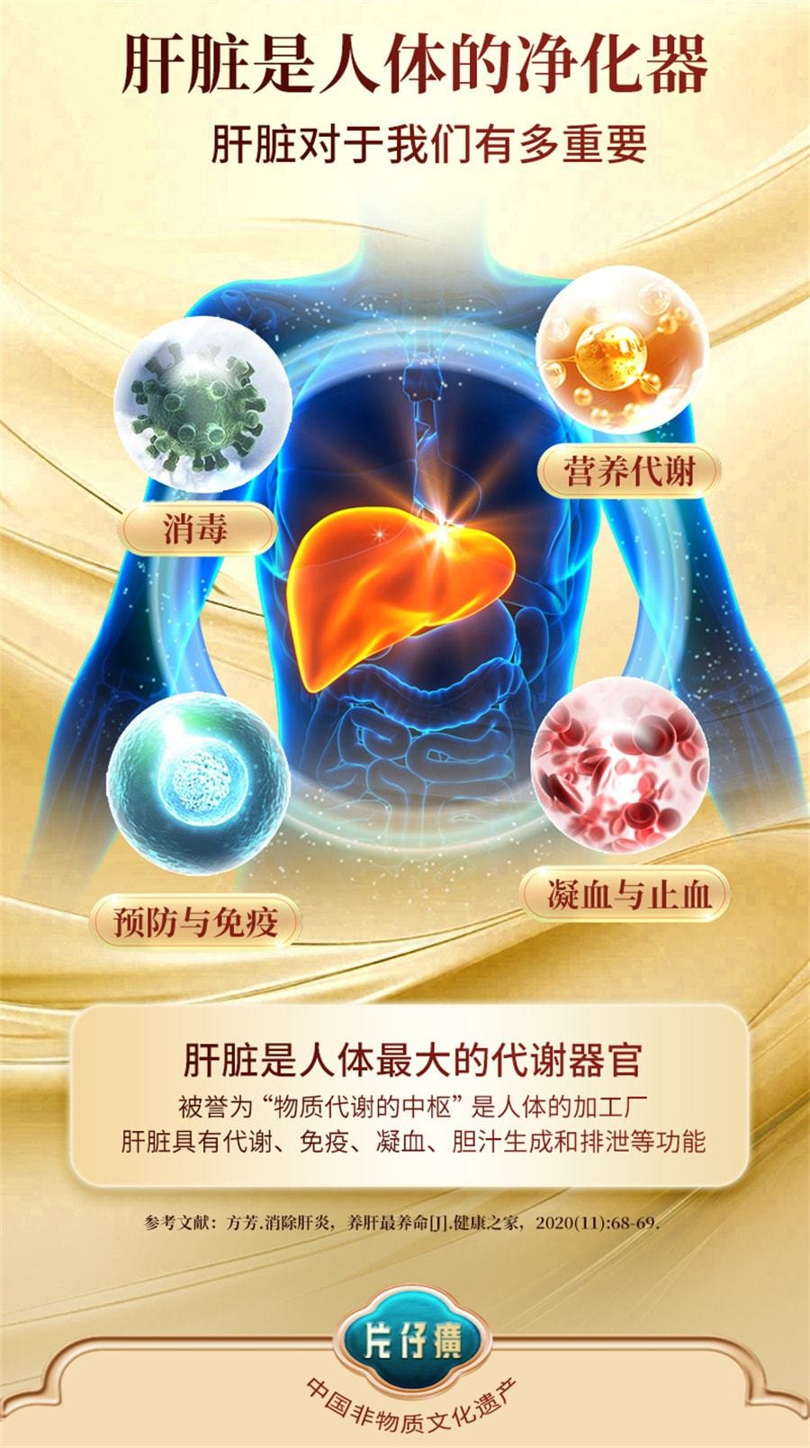 【中国直邮】 片仔癀 茵胆平肝胶囊去肝火旺脾虚湿气重肝胆湿热养肝护肝 20粒/盒