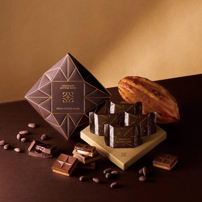 【日本直邮】日本 press butter sand 浓厚生巧奶油夹心黄油曲奇饼干 4个装