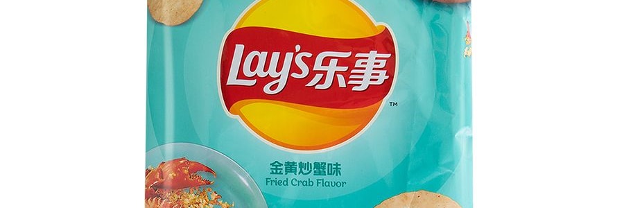 大陸版LAY'S樂事 洋芋片 金黃炒蟹口味 袋裝 70g 包裝隨機發