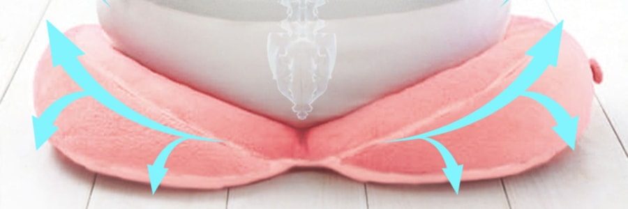 日本COGIT 矯正坐姿 美臀坐墊 #桃粉色 360度支撐骨盆 久坐不累 親膚透氣