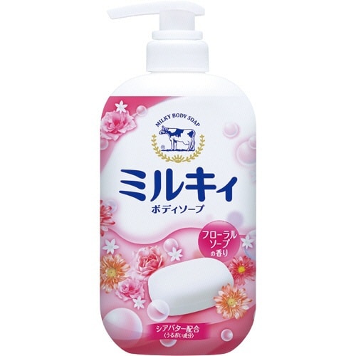 日本 COW 牛乳石鹼 乳狀沐浴乳花香皂 550ml