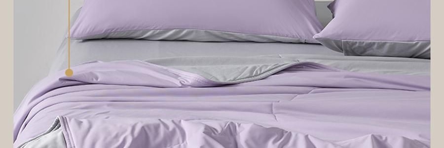 YUNYU芸裕家居 雙感深睡雲朵被夏涼被子 雙感空調被 紫色灰色 200cm×230cm