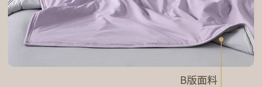 YUNYU芸裕家居 雙感深睡雲朵被夏涼被子 雙感空調被 紫色灰色 200cm×230cm