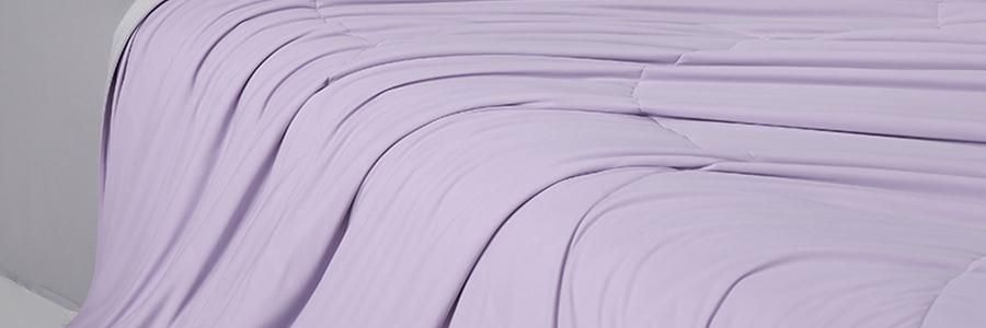 YUNYU芸裕家居 雙感深睡雲朵被夏涼被子 雙感空調被 紫色灰色 200cm×230cm