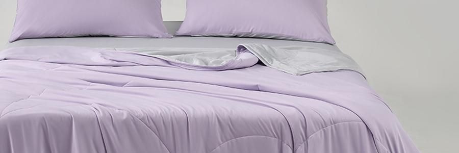 YUNYU芸裕家居 雙感深睡雲朵被夏涼被子 雙感空調被 紫色灰色 200cm×230cm