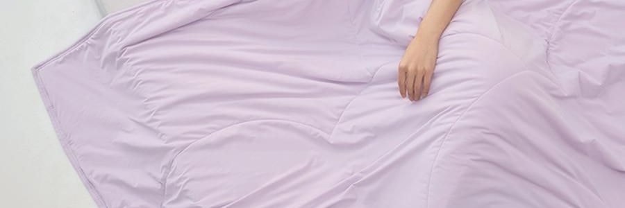 YUNYU芸裕家居 雙感深睡雲朵被夏涼被子 雙感空調被 紫色灰色 200cm×230cm