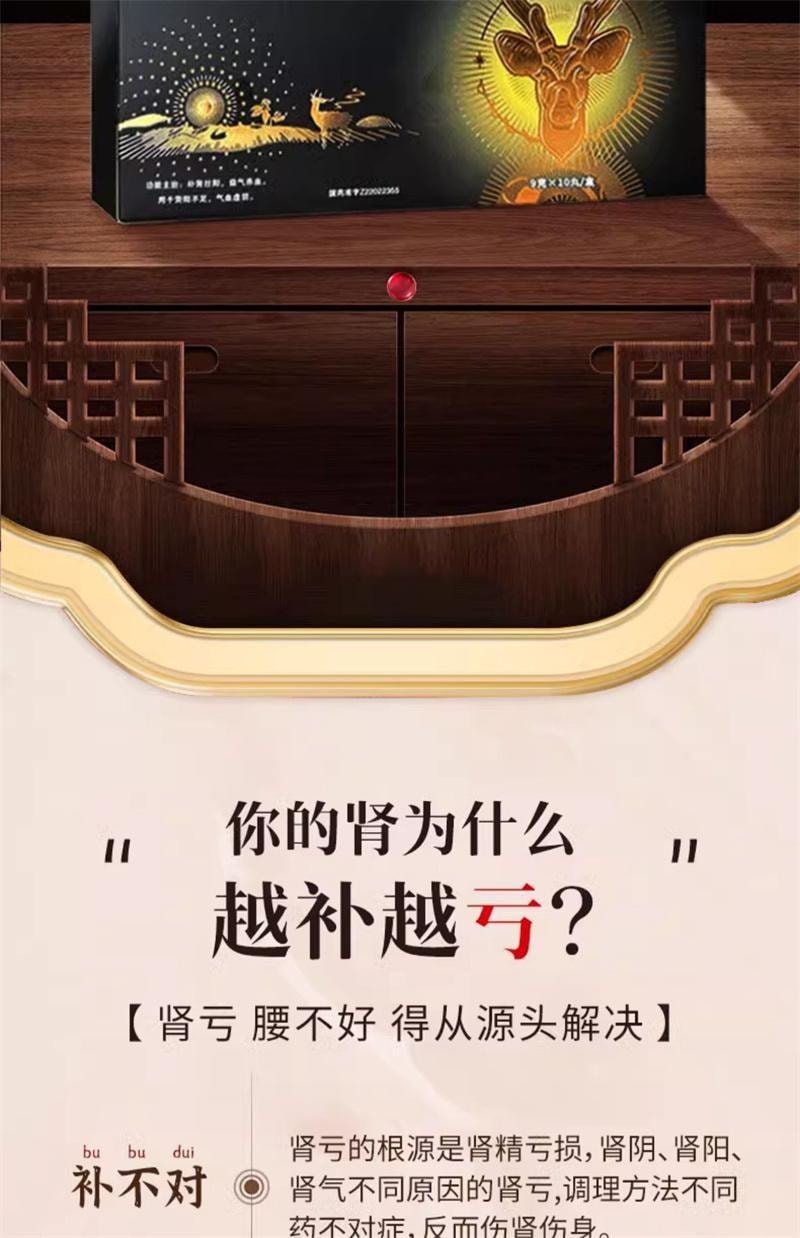 【中国直邮】 敖东 壮肾丸9g*10丸/盒补肾壮阳益气养血