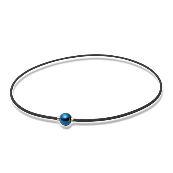 X100 Titanium Necklace Mirror Ball Earth Blue 45cm (18")
