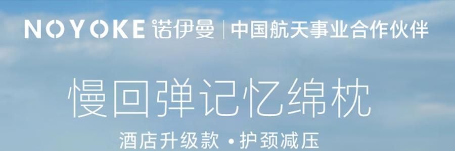 NOYOKE诺伊曼 记忆棉枕头 酒店升级款护颈减压 高枕10cm 【带双感枕套】 70*42*10cm