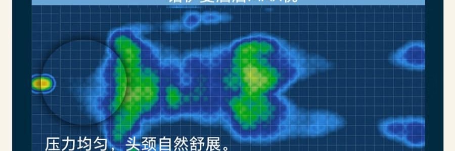 NOYOKE诺伊曼 记忆棉枕头 酒店升级款护颈减压 高枕10cm 【带双感枕套】 70*42*10cm