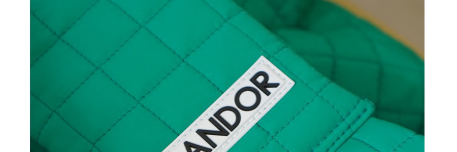 韩国ICANDOR 饺子包斜挎包 菱格包 可做宠物包 灰蓝色 