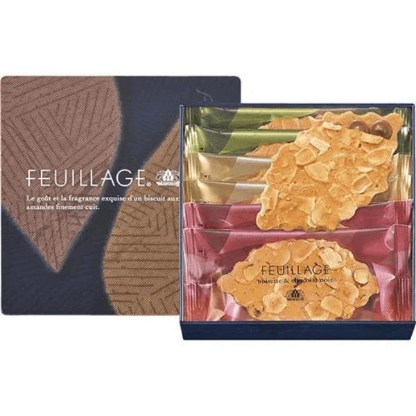 【日本直邮】Morozoff摩洛索夫 Feuillage坚果巧克力夹心饼干6枚