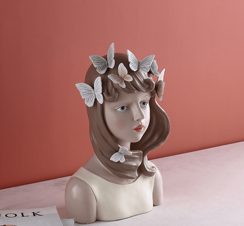 China Direct Mail 2019 Looking Up Girl Art Decoration Creative Gift Wedding Home Decoration # 1piece
