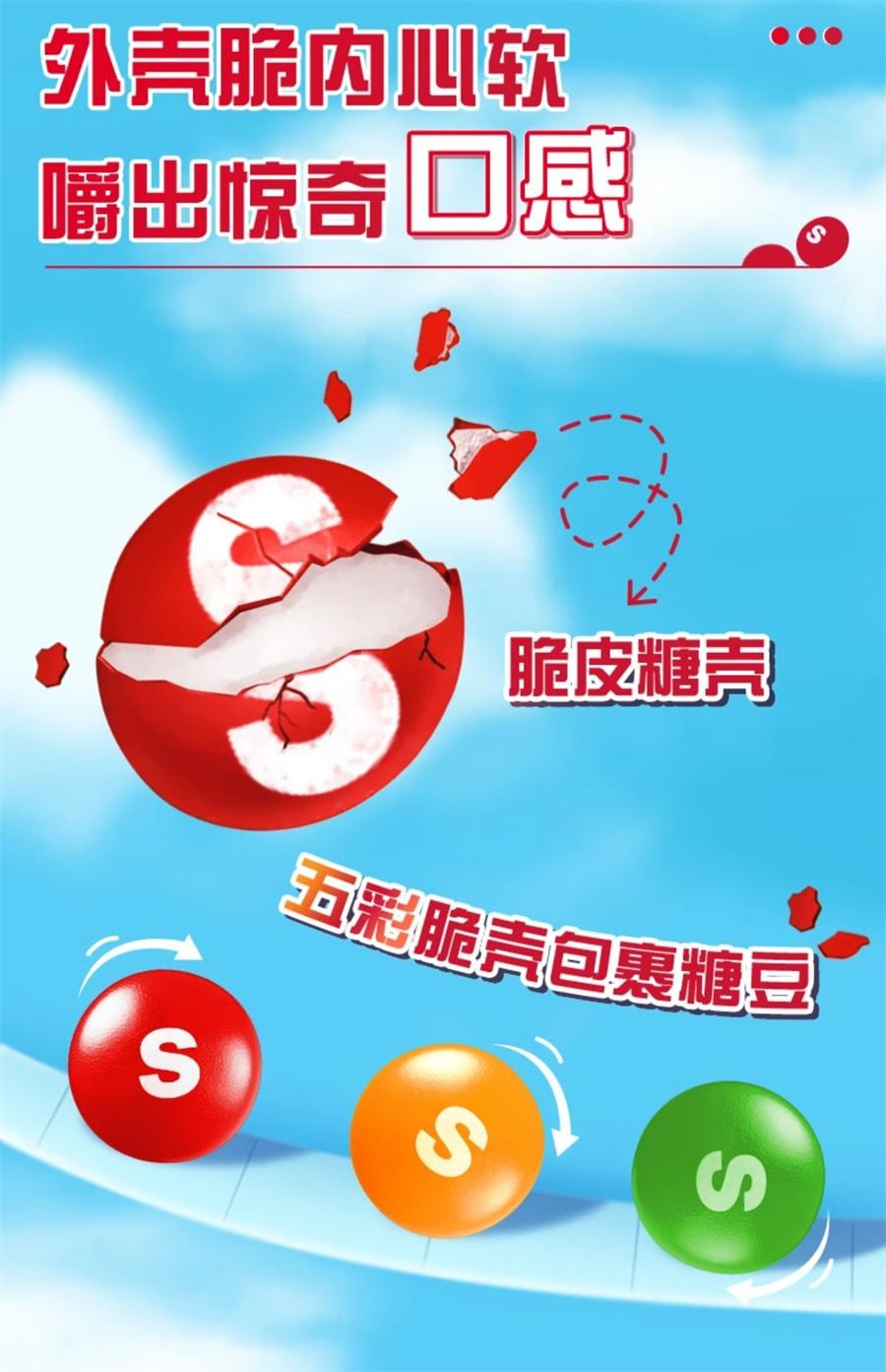 【中國直郵】美國 MANE’N TAIL箭牌 彩虹糖 乳酸味30g/瓶
