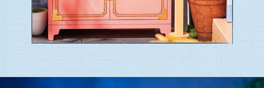 ROBOTIME若态 Nanci夏落闲庭小暑限定款 立体拼图模型摆件DIY小屋 含手办