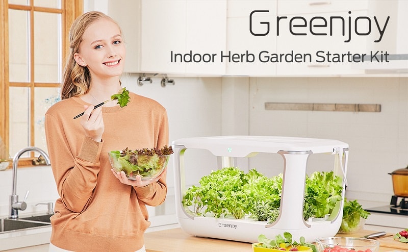 Indoor Herb Garden Kit Hydroponics Growing System Plant Germination Kits 8L Water Tank Air and Water Circul