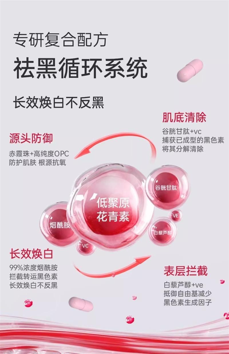 【中國直郵】英國 DOBO 葡萄籽美白丸 內調去黃美白內服口服雪白丸變白內調內服保養品 60粒/瓶