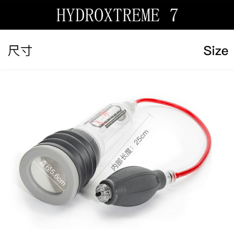 HYDROXTREME 7 Water Penis Enlarger Pump Clear