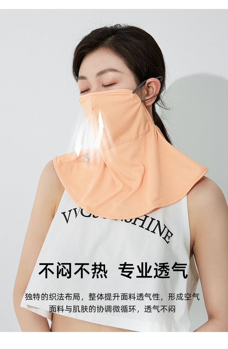 【中國直郵】VVC 防曬面罩薄款透氣防塵遮陽面罩 墨水藍款