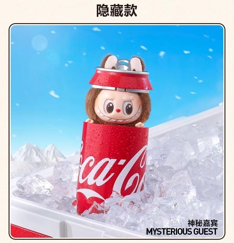 【中国直邮】 POP MART 泡泡玛特 拉布布LABUBU可口可乐系列搪胶脸盲盒 1个【官方正版】