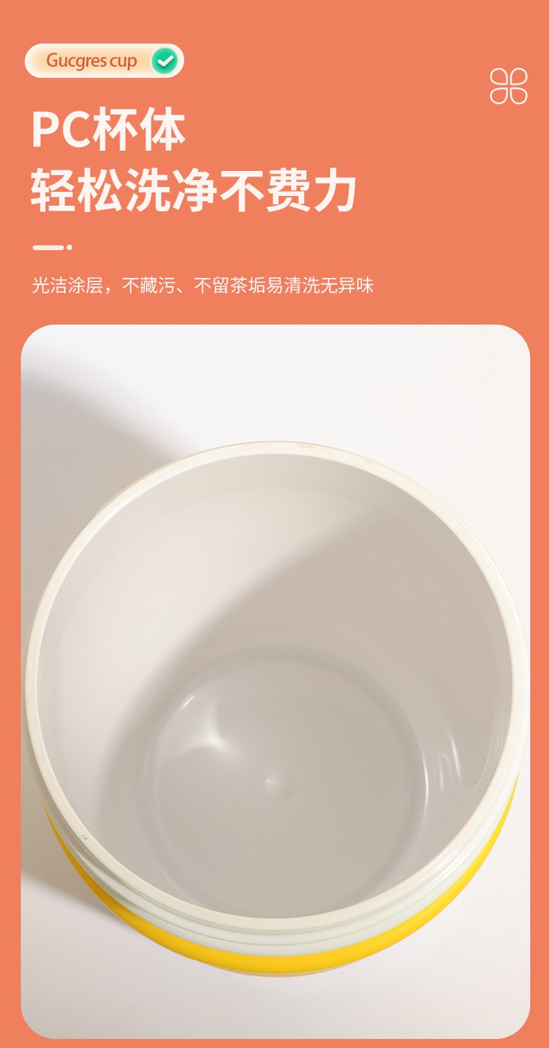 【中國直郵】 高顏值可愛簡約茶倉咖啡杯矽膠防燙杯 藍色420ml
