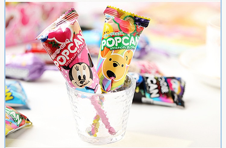 【日本直郵】Glico固力果 米奇頭迪士尼棒棒糖果汁口味 1支 (口味圖案隨機出貨)