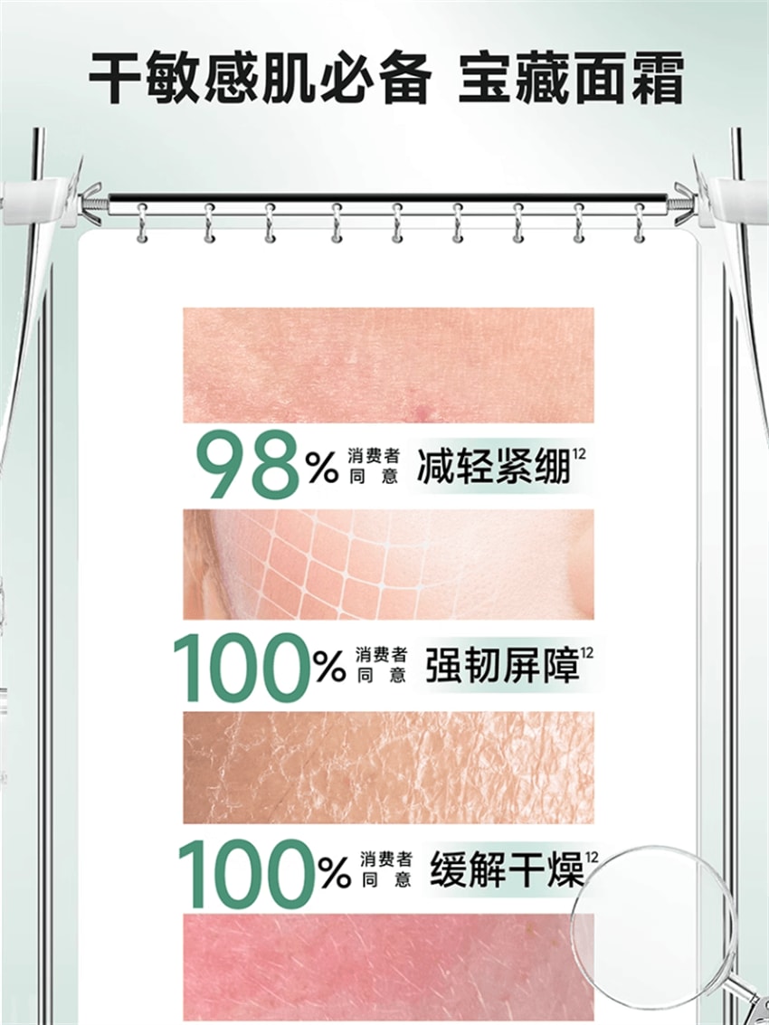 【中国直邮】 美国 丝塔芙 舒缓修护面霜 四维修护面霜保湿乳液 闪退红敏 7天改善敏感 45ml/瓶