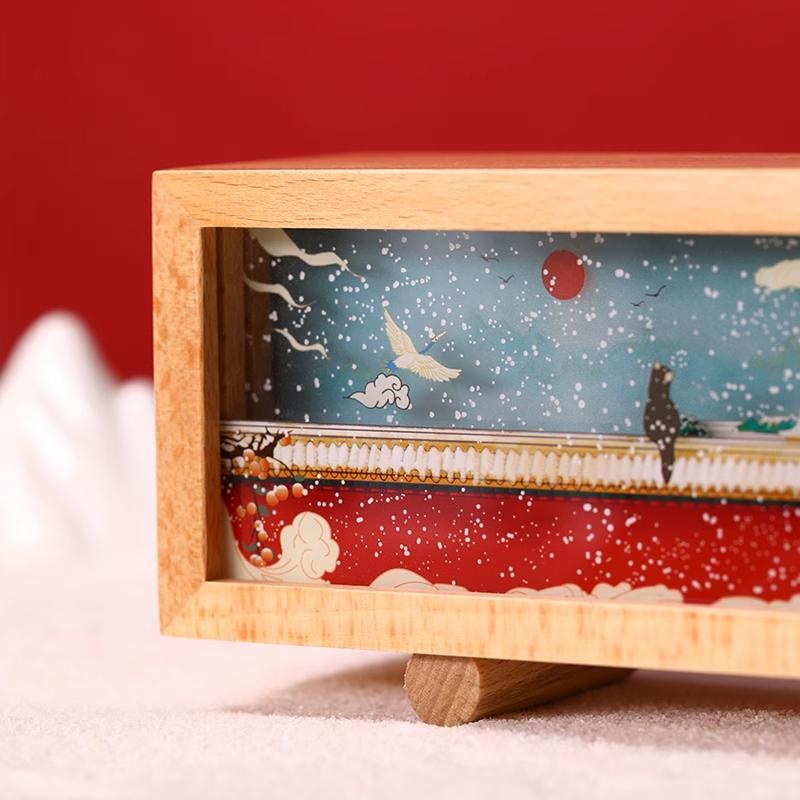 【中国直邮】 万比邻精选 故宫小夜灯木质 拍拍灯摆件博物馆文创氛围灯乔迁生日礼物