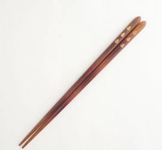 【日本直郵】日本製 HYOZAEMON 兵左衛門 天然木 天然漆 小紋六瓢 (中)筷 1件1雙入
