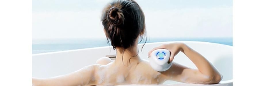 樂享PLUS 多功能洗澡刷 電動浴刷 澡神器全自動擦拭背後 白色