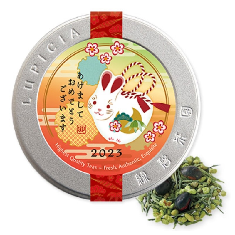 【日本直郵】 日本LUPICIA綠碧茶園 2023年兔年限定 天干地支限定包裝 抹茶黑豆玄米茶 50g