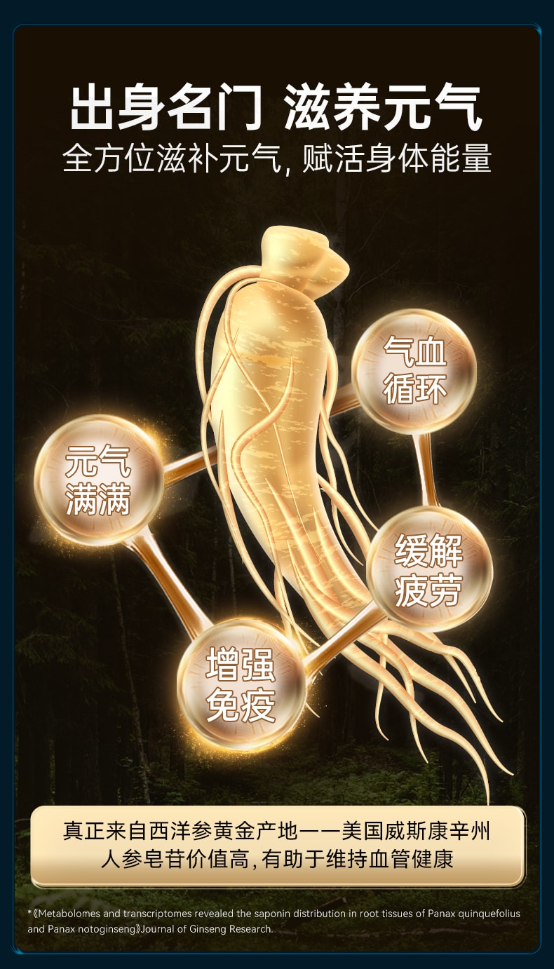 【中國直郵】萊特維健 三七血通60粒納豆激酶西洋參膠囊養護血管健康