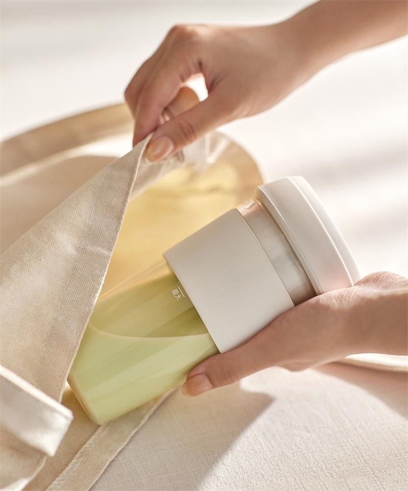 【中国直邮】 OLAYKS 立时榨汁机小型便携式无线充电多功能碎冰果汁机 陶白色 1个装