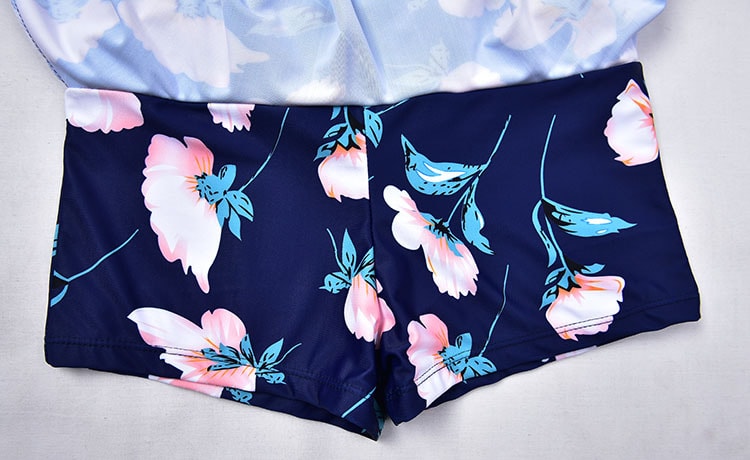 Printed Flower Bikini Swimsuit (Size L-XL)