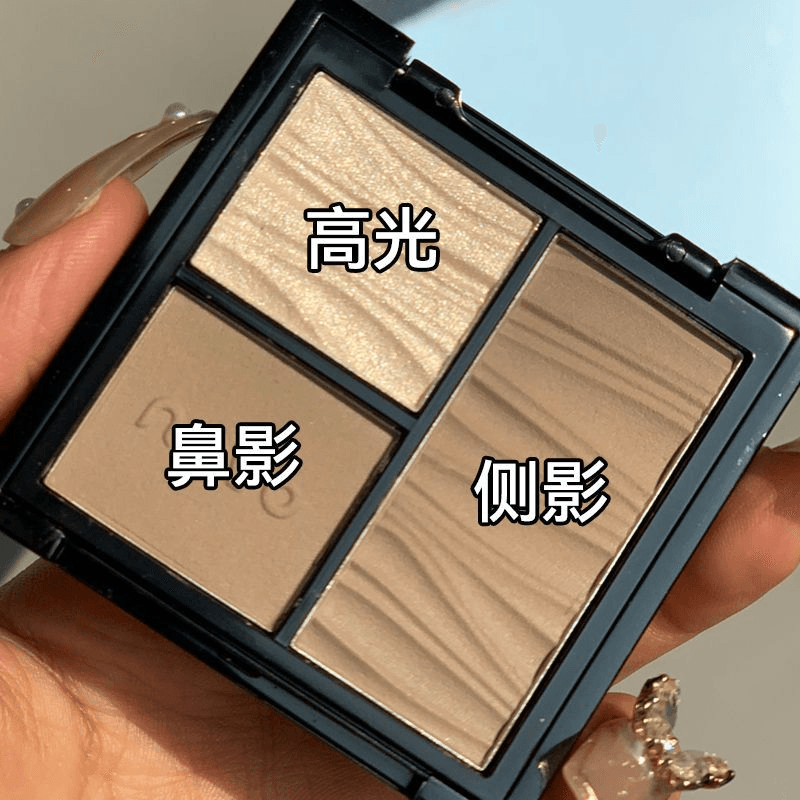 【中國直郵】 NOVO 奶茶可可+修容刷+鼻影刷9g*1個