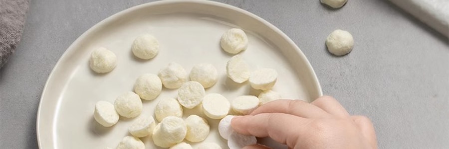 BABYPANTRY光合星球 益生菌小雪豆 儿童营养零食 鲜果冻干饼干 原味 18g