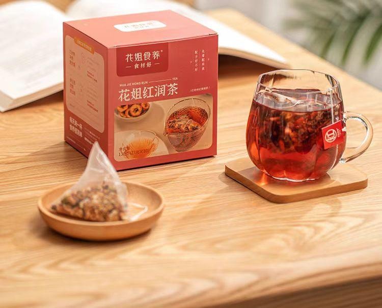【中国直邮】 花姐食养 花姐 红润茶 滋补气色 女性养生茶 13g*10包 130g