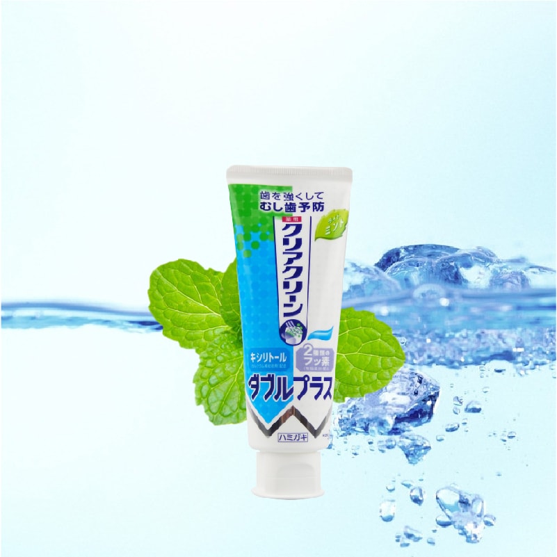 日本KAO花王 酵素清潔微細顆粒強效固齒補鈣牙膏 超爽薄荷 130g