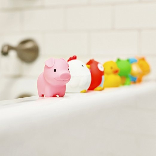 Squirtin Bath Toy Barnyard Friends 8 pieces