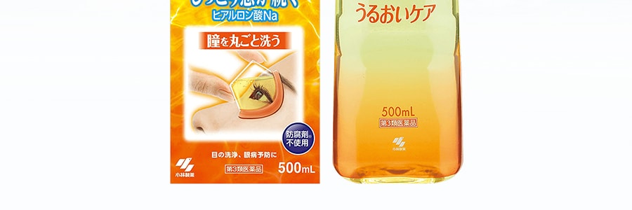 日本KOBAYASHI小林製藥 洗眼液 #橘色 清涼度2~3 500ml 保濕滋潤