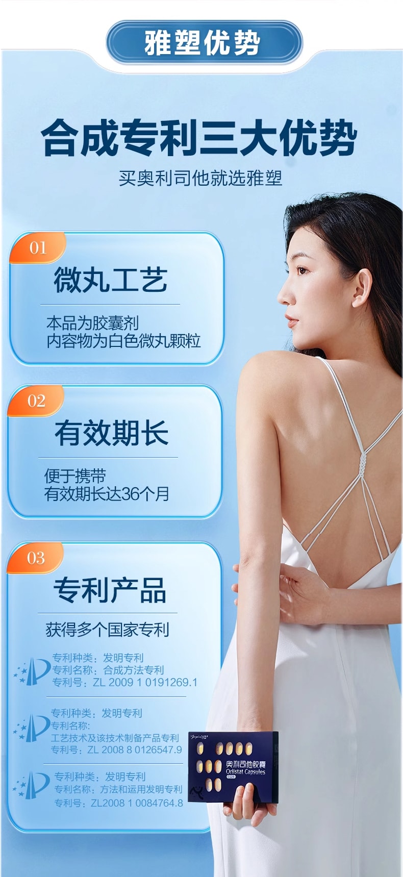 雅塑 奥利司他胶囊减肥药瘦身燃脂暴瘦神器排油丸 18粒/盒(小红书推荐)