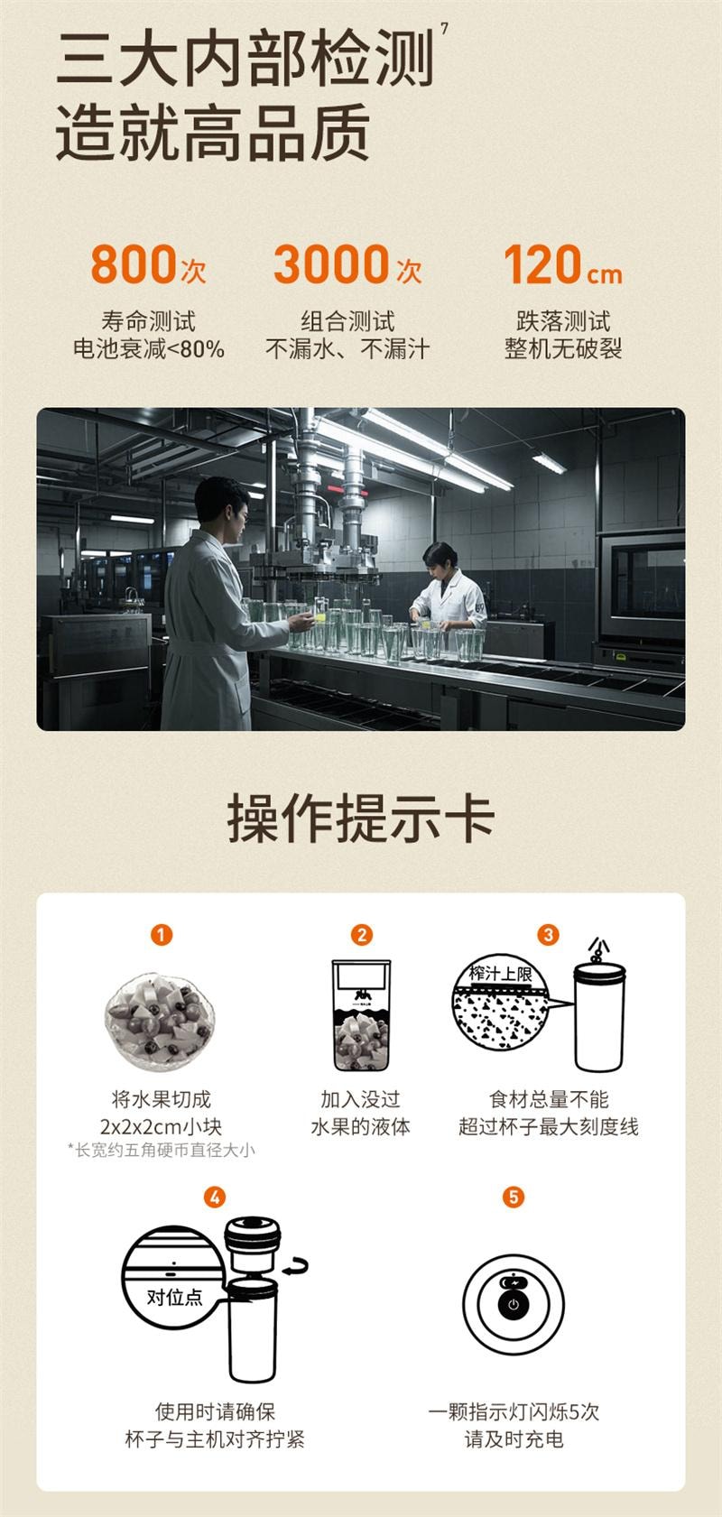 【中国直邮】 九阳 新款榨汁机家用小型便携式水果电动榨汁杯果汁机迷你无线 奶油白 1个装