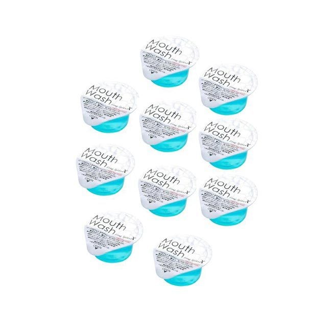 【日本直郵】okina 果凍型隨身漱口水 薄荷口味 10枚【超值組合】