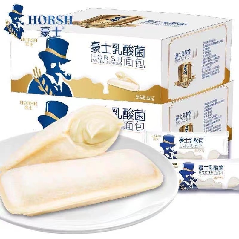 【中国直邮】豪士乳酸菌面包一整箱吐司小口袋酸奶 24包