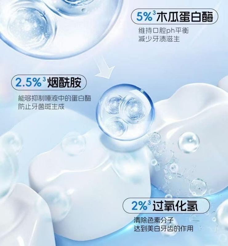 【中国直邮】 儒意 美白牙贴 去黄去渍洁白牙齿 7对/盒
