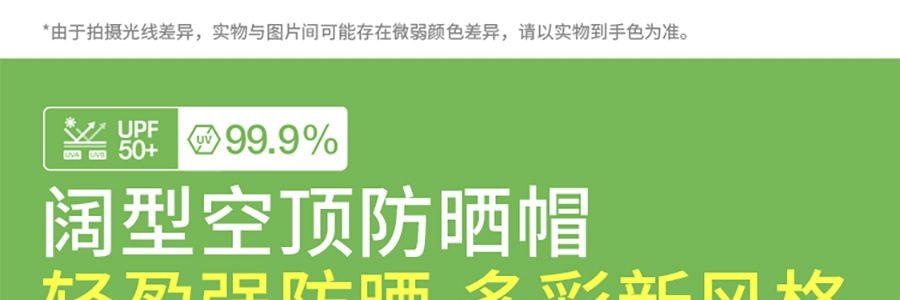 BENEUNDER蕉下 女士空顶防晒帽-渐变棕-55-58 