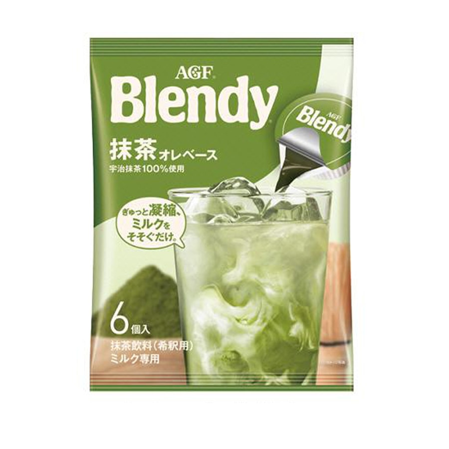 【日本直郵】日本 AGF Blendy 濃縮膠囊 抹茶 6枚入