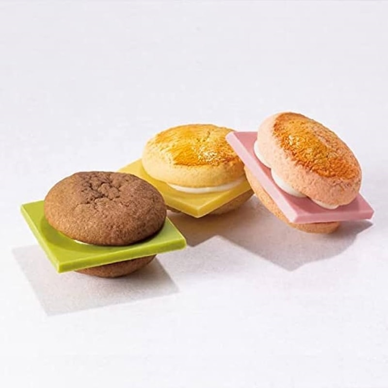 【日本直邮】日本CAPTAIN CHEESE SWEETS BURGER  芝士夹心小汉堡三种口味 6枚装
